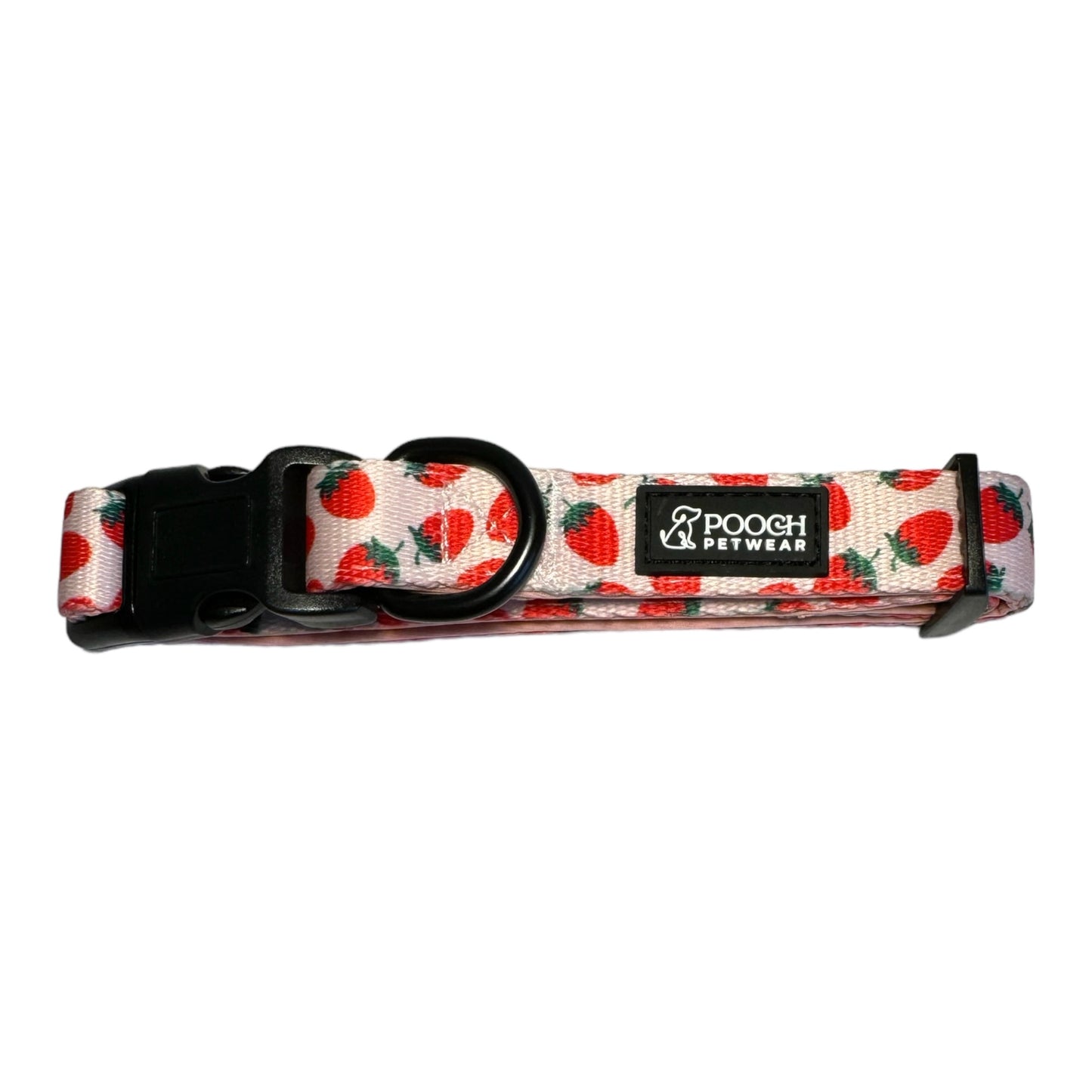 Pooch Petwear Strawberry Complete Walk Set — Matching Harness, Collar & Lead Bundle | XS S M L