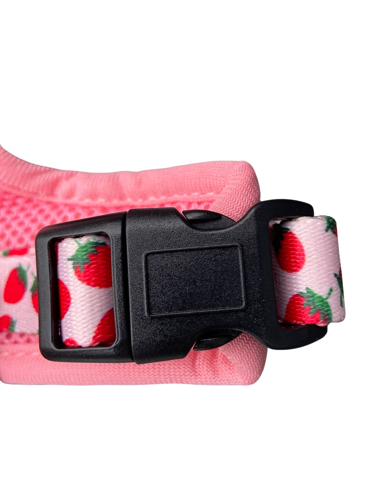 Pooch Petwear Strawberry Ultimate Travel Set — Harness, Collar, Lead & Car Seatbelt Bundle | XS S M L